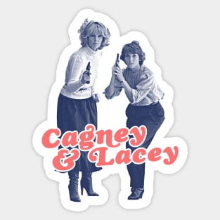 Cagney & Lacey // Retro 80s FanArt Sticker